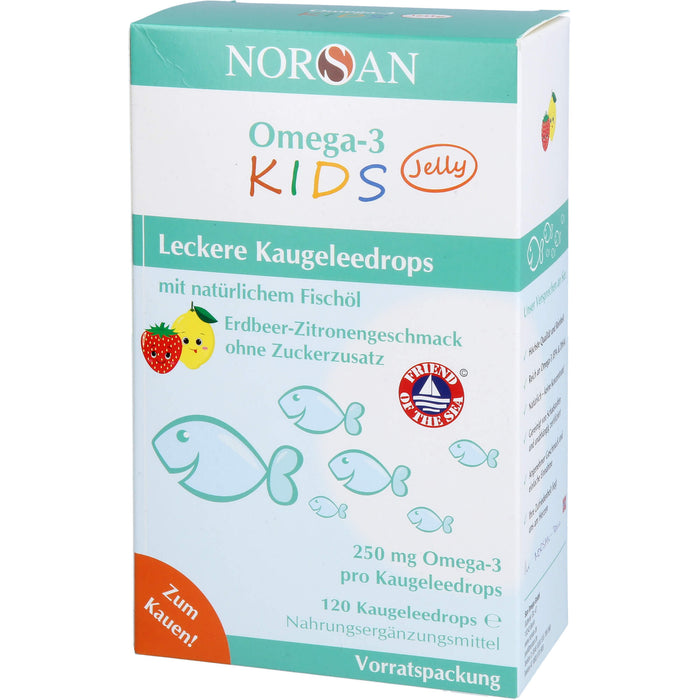 NORSAN Omega-3 Kids Jelly 120er Vorratspackung, 120 St DRA