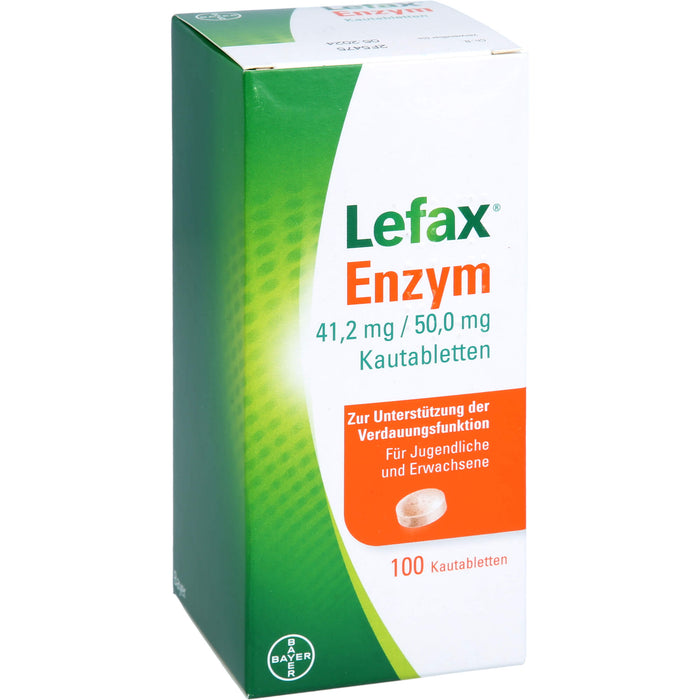 Lefax Enzym, 41,2 mg / 50 mg Kautablette, 100 St. Tabletten