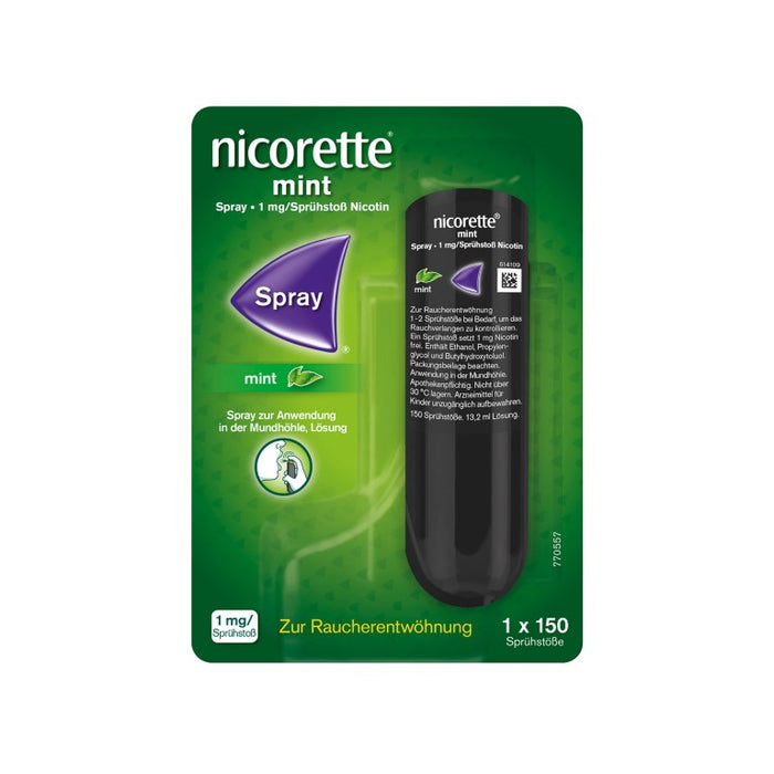 nicorette mint Spray zur Raucherentwöhnung, 1 St. Spray