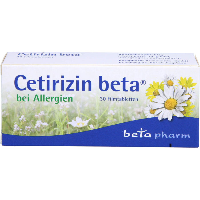 Cetirizin beta, 10 mg, Filmtabletten, 30 St FTA