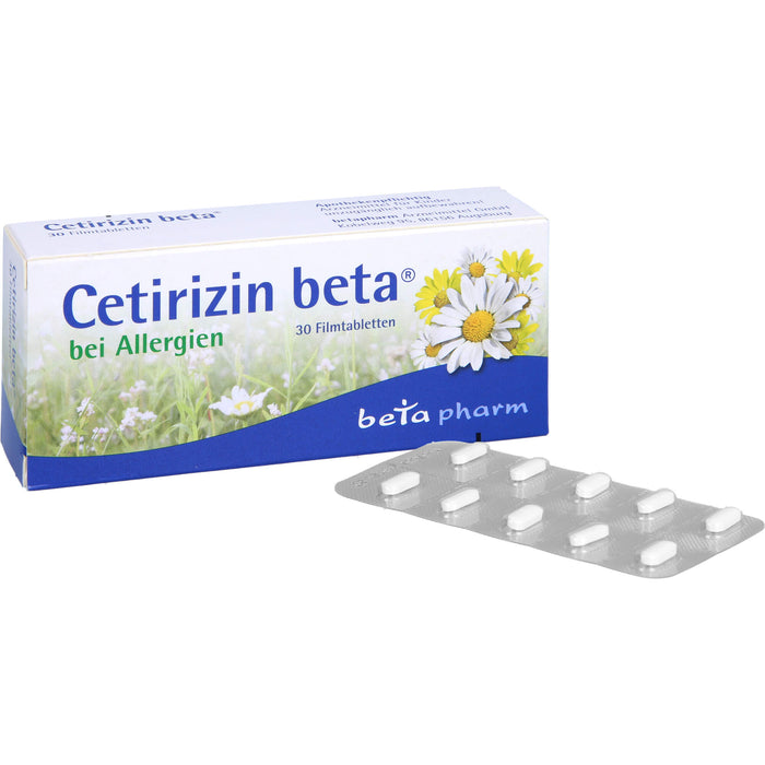 Cetirizin beta, 10 mg, Filmtabletten, 30 St FTA