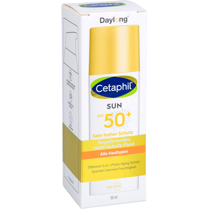 Cetaphil sun Daylong SPF 50+ Multi-Schutz-Fluid Gesicht, 50 ml Lotion