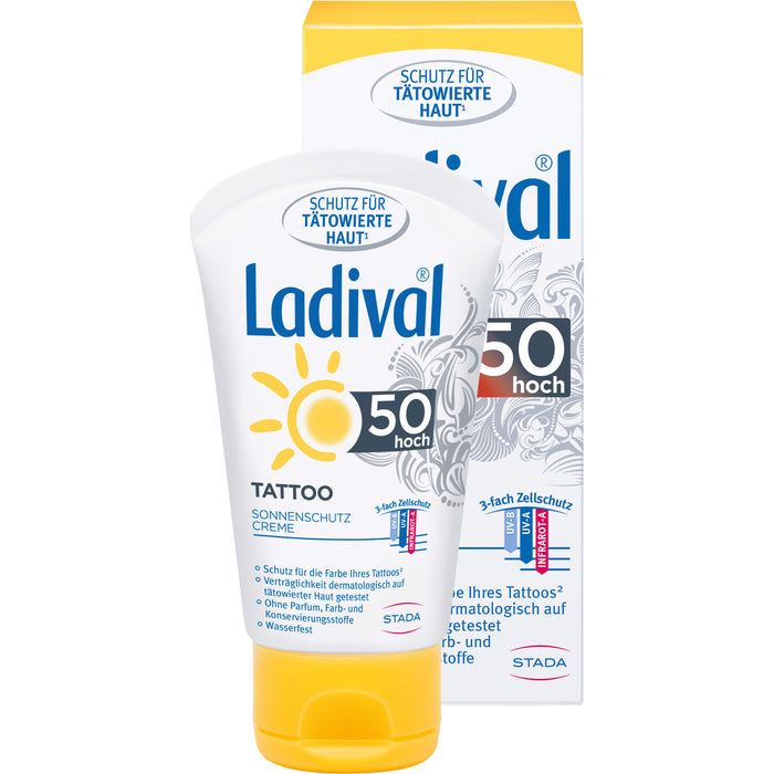 Ladival Tattoo LSF 50 Sonnenschutzcreme, 50 ml Creme
