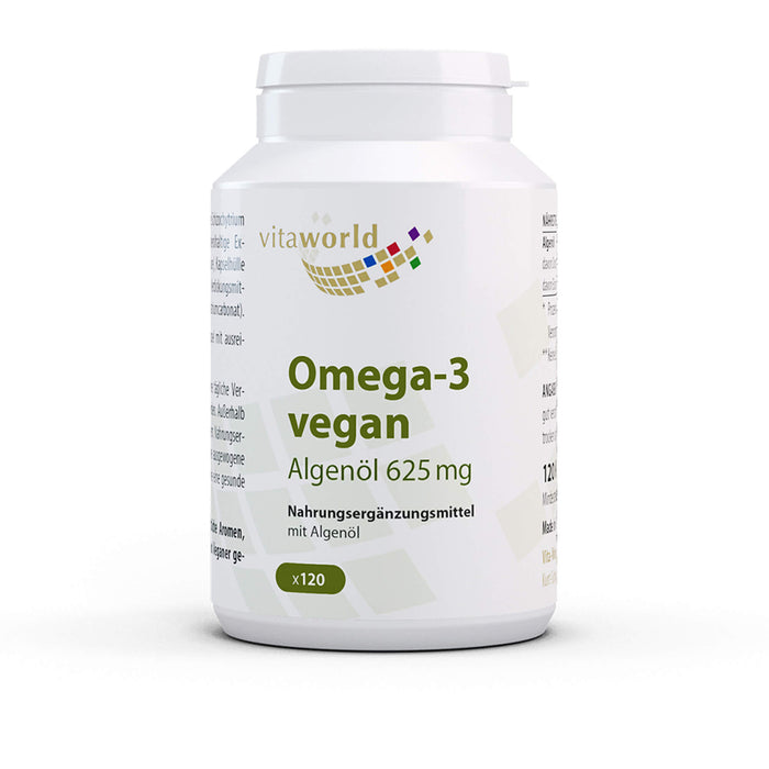 Omega-3 Vegan Algenöl 625 mg, 120 St KAP