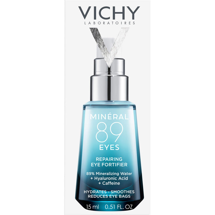 VICHY Minéral 89 Augen Hyaluron-Boost Pflege-Elixier, 15 ml Lösung