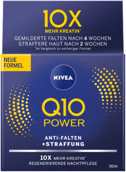 NIVEA Q10 Power anti-Falten regenerierende Nachtpflege, 50 ml Creme