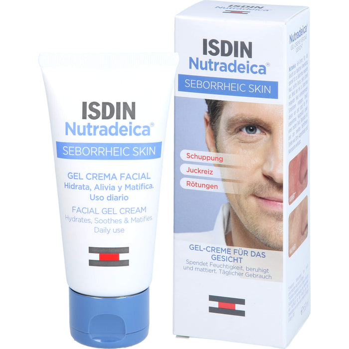 ISDIN Nutradeica Seborrheic Skin Gel-Creme für das Gesicht, 50 ml Creme