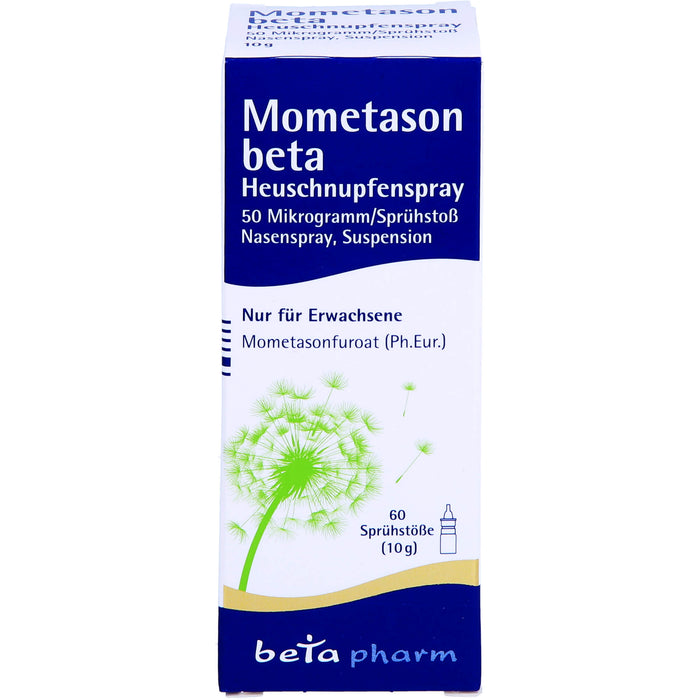 Mometason beta Heuschnupfenspray 50 Mikrogramm/Sprühstoß Nasenspray, Suspension, 10 g Spray