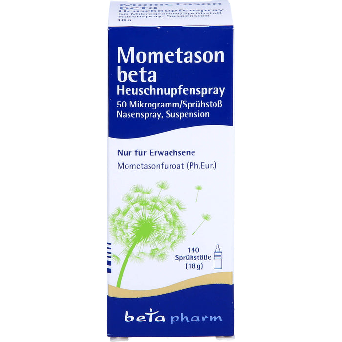 Mometason beta Heuschnupfenspray 50 Mikrogramm/Sprühstoß Nasenspray, Suspension, 18 g Spray