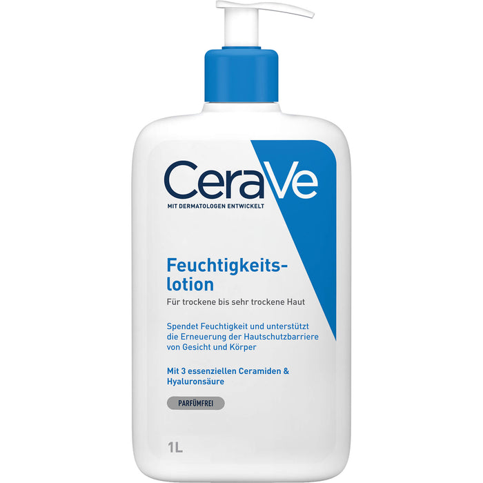 CeraVe Feuchtigkeitslotion für trockene bis sehr trockene Haut, 1000 ml Lotion