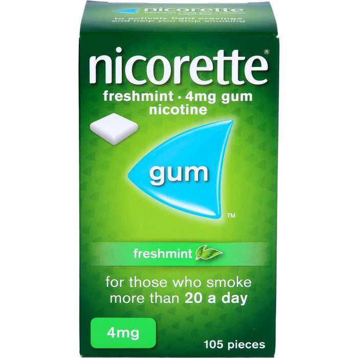 Nicorette Kaugummi 4 mg freshmint Eurim, 105 St. Kaugummi
