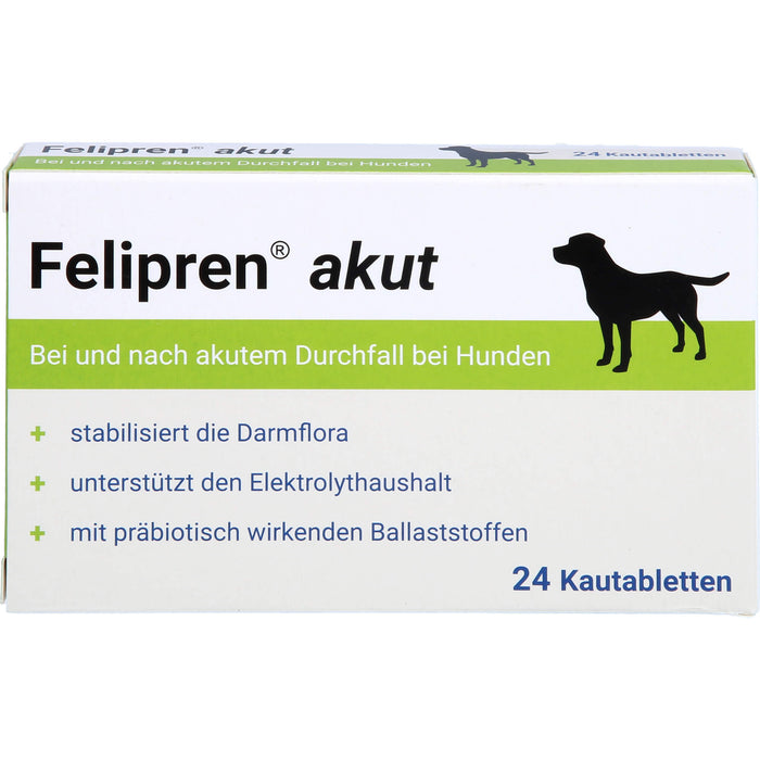 Felipren akut Kautabletten bei und nach akutem Durchfall von Hunden, 24 St. Tabletten