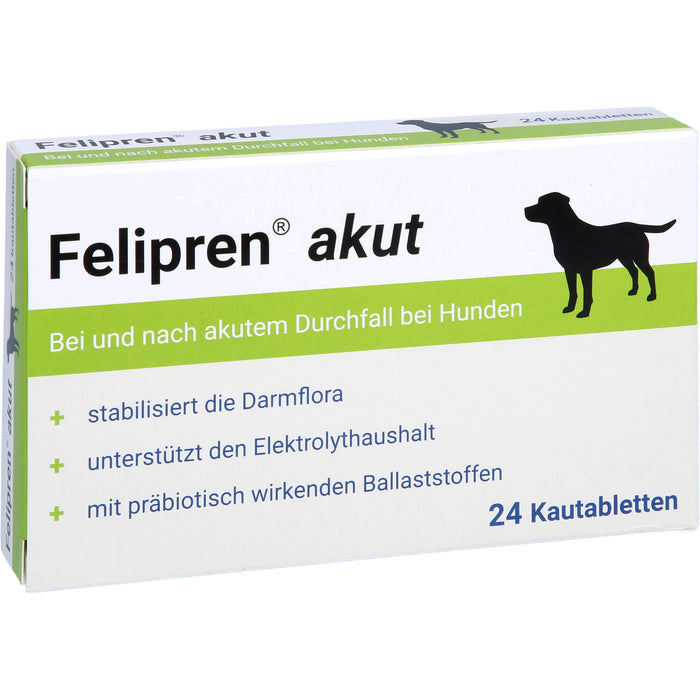 Felipren akut Kautabletten bei und nach akutem Durchfall von Hunden, 24 St. Tabletten