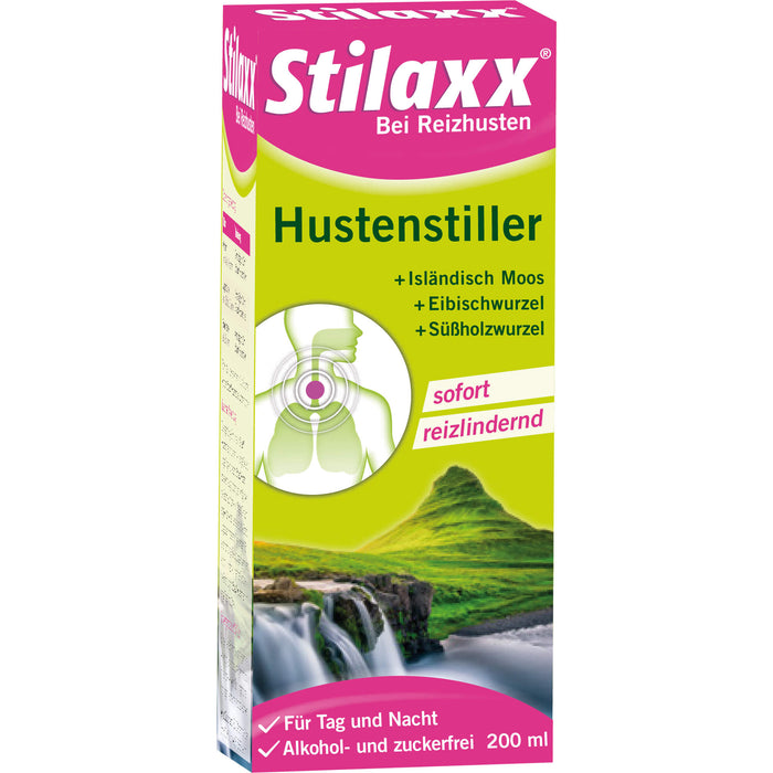 Stilaxx Hustenstiller Isländisch Moos Erwachsene, 200 ml Lösung