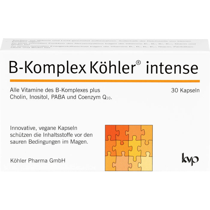 B-Komplex Köhler intense Kapseln, 30 St. Kapseln