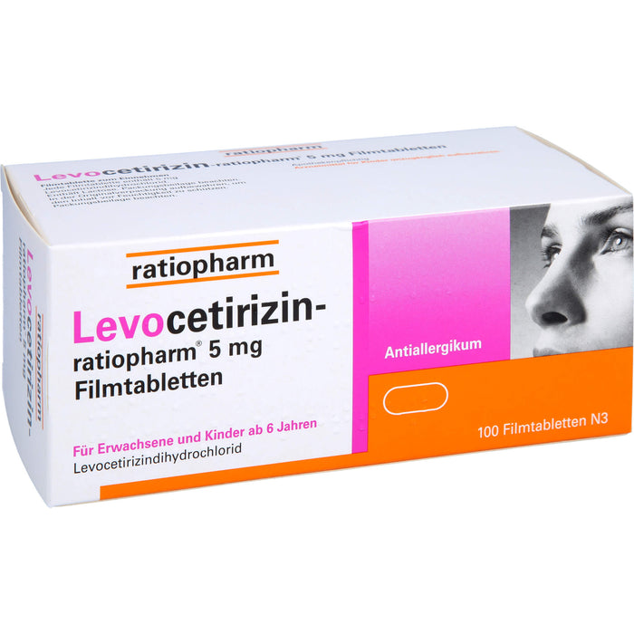 Levocetirizin-ratiopharm 5 mg Filmtabletten, 100 St FTA