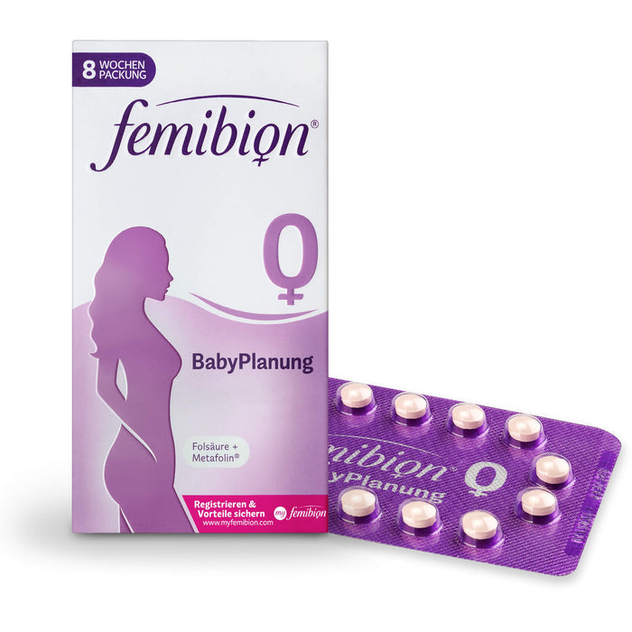 Femibion 0 Babyplanung Folsäure + Metafolin Tabletten, 56 St. Tabletten