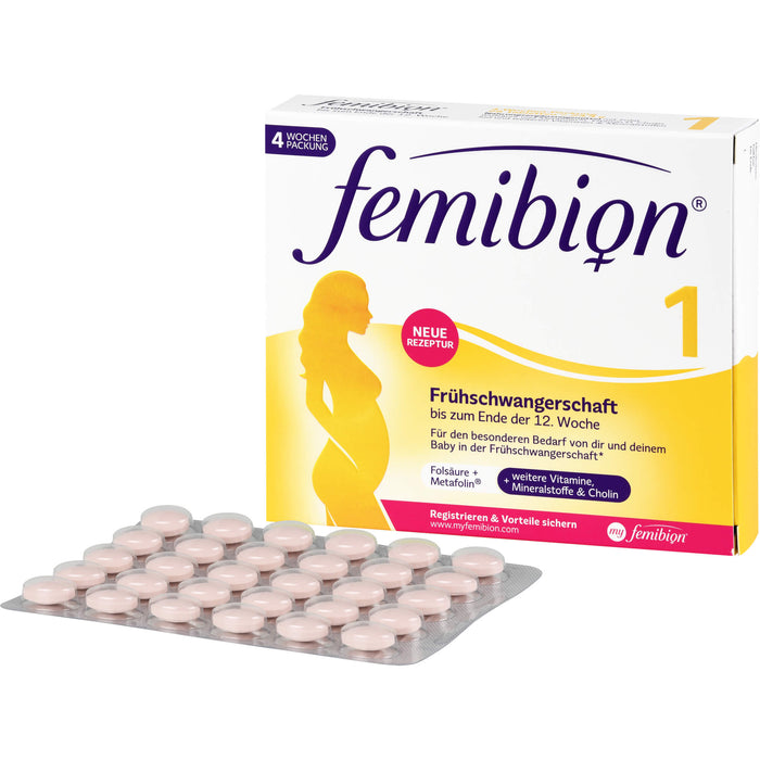 Femibion 1 Frühschwangerschaft Tabletten, 28 St. Tabletten