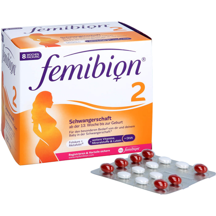 Femibion 2 Schwangerschaft Tabletten und Kapseln, 112 St. Tabletten