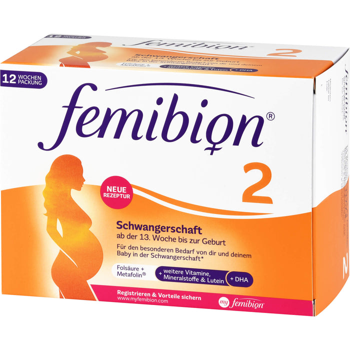 Femibion 2 Schwangerschaft Tabletten und Kapseln, 84 St. Tabletten