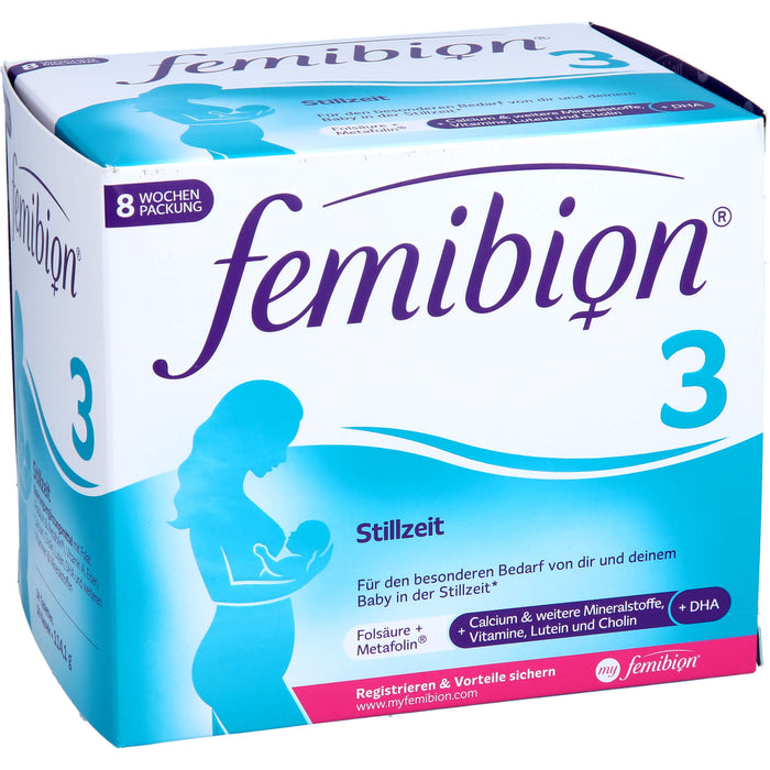 Femibion 3 Stillzeit Tabletten und Kapseln, 56 St. Tagesportionen