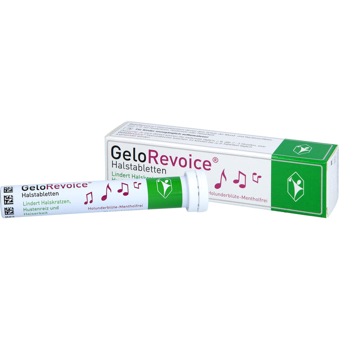 GeloRevoice Halstabletten Holunderblüte-Mentholfrei, 20 St. Tabletten
