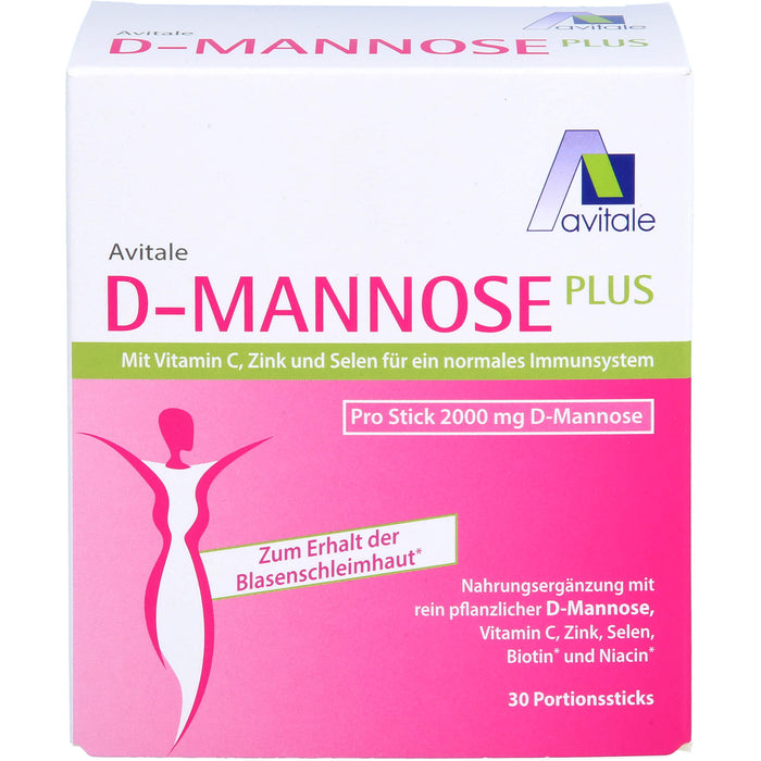 D-Mannose Plus 2000mg Sticks m. Vit. u. Mineralst., 30X2.47 g PUL