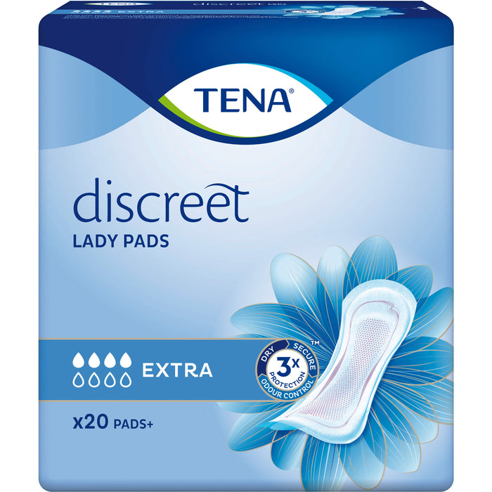 TENA Lady Discreet Extra Inkontinenzeinlagen, 20 St. Einlagen