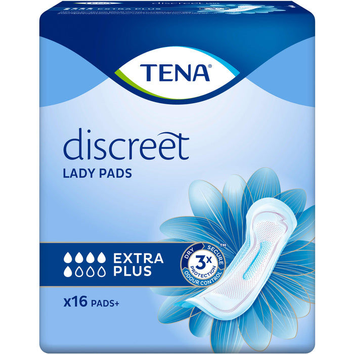TENA Lady Discreet Extra Plus Inkontinenzeinlagen, 16 St. Einlagen