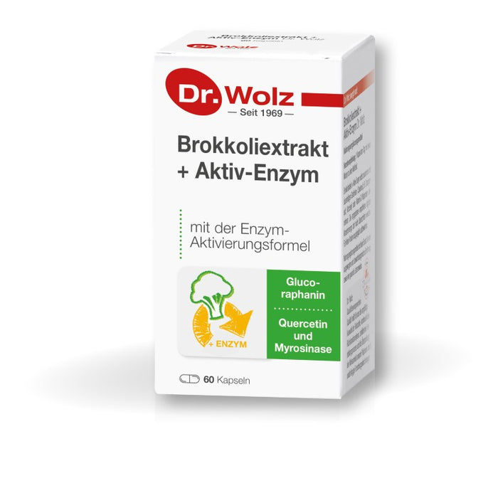 Dr. Wolz Brokkoliextrakt + Aktiv-Enzym Kapseln, 60 St. Kapseln