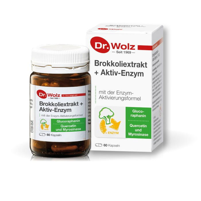 Dr. Wolz Brokkoliextrakt + Aktiv-Enzym Kapseln, 60 St. Kapseln