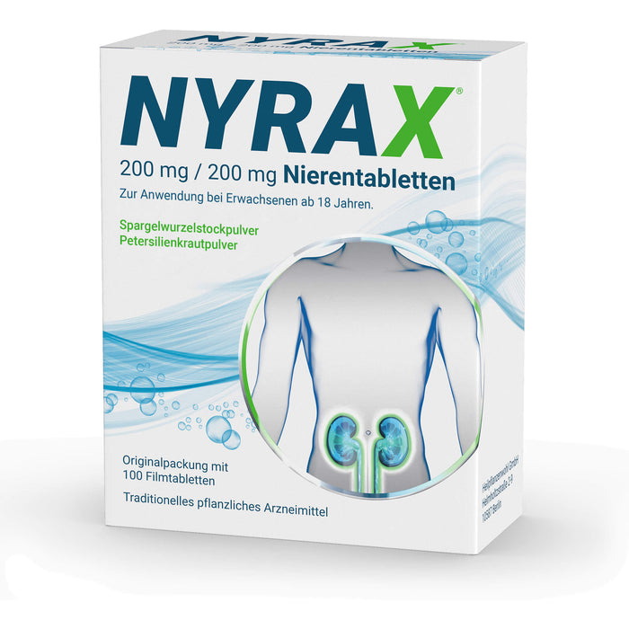NYRAX 200 mg / 200 mg Nierentabletten, 100 St. Tabletten