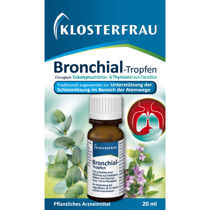 KLOSTERFRAU Bronchial-Tropfen zur Unterstützung der Schleimlösung im Bereich der Atemwege, 20 ml Lösung