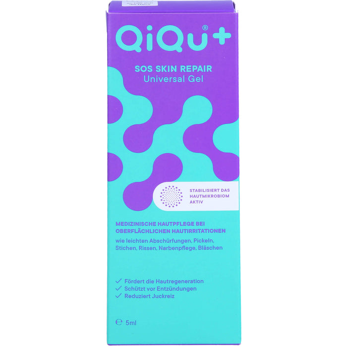QiQu + SOS Skin Repair Universal Gel stabilisiert das Hautmikrobiom, 5 ml Gel
