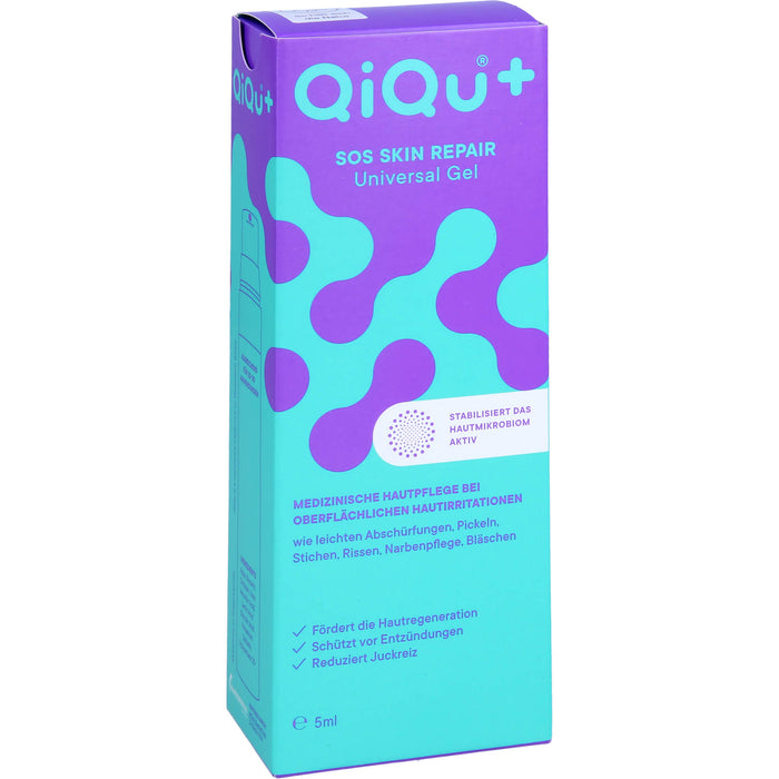 QiQu + SOS Skin Repair Universal Gel stabilisiert das Hautmikrobiom, 5 ml Gel