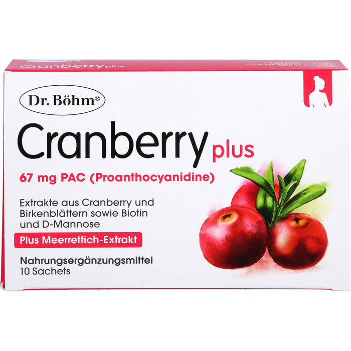Dr Böhm Cranberry plus Sachets, 10 St. Beutel