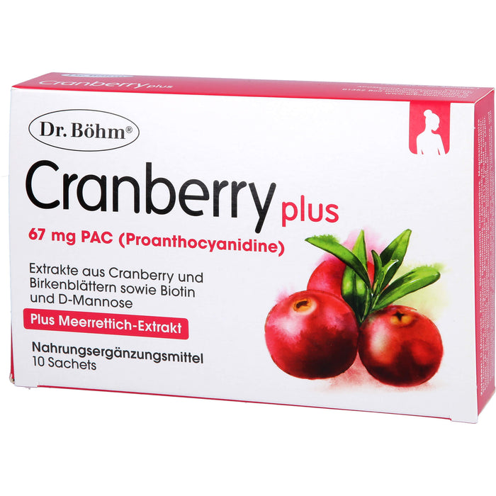 Dr Böhm Cranberry plus Sachets, 10 St. Beutel