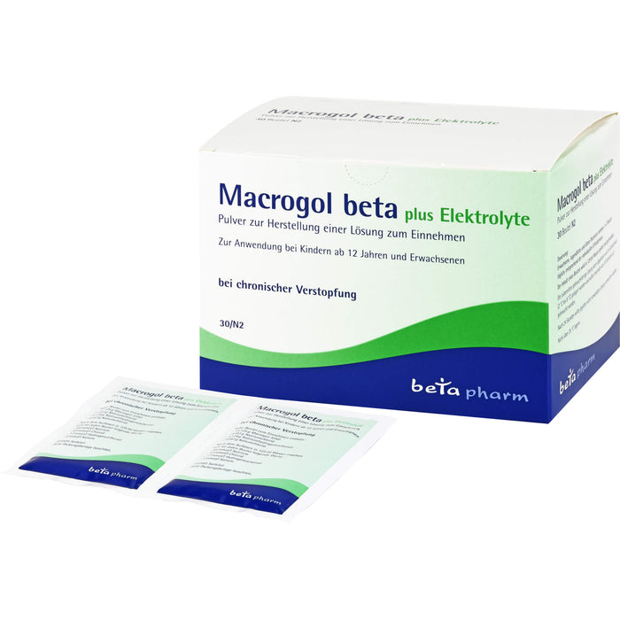 Macrogol beta plus Elektrolyte, Pulver zur Herstellung einer Lösung zum Einnehmen, 30 St PLE