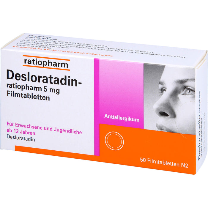 Desloratadin-ratiopharm 5 mg Filmtabletten, 50 St FTA