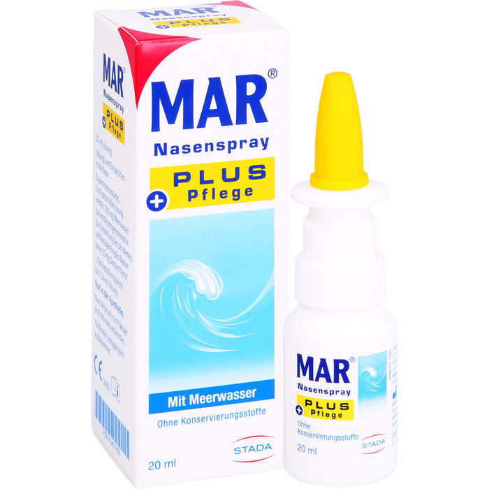 MAR Nasenspray plus Pflege mit Meerwasser, 20 ml Lösung