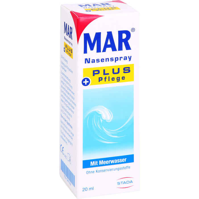 MAR Nasenspray plus Pflege mit Meerwasser, 20 ml Lösung