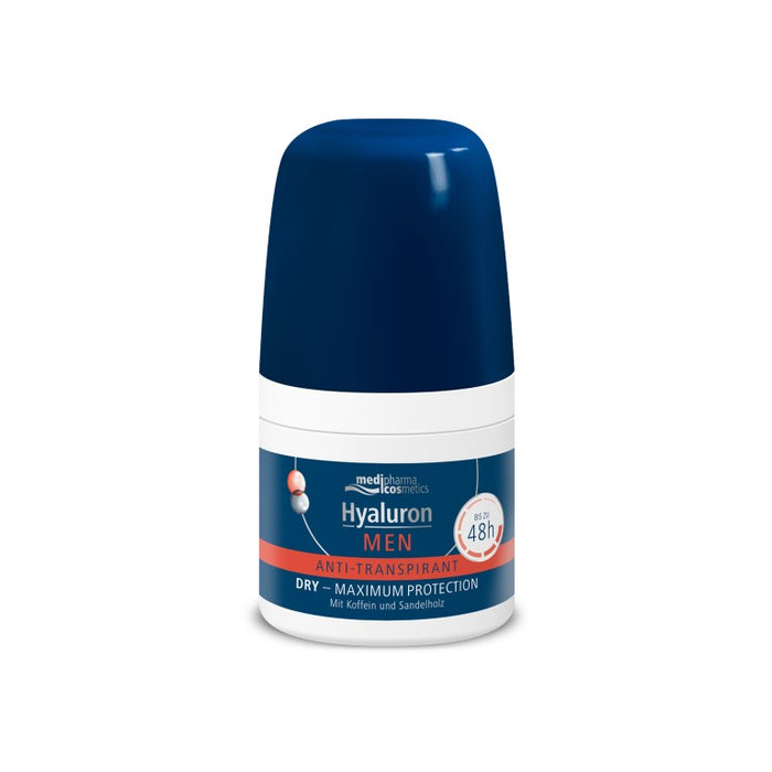 medipharma cosmetics Hyaluron Men Roll-On Anti-Transpirant, 50 ml Lösung