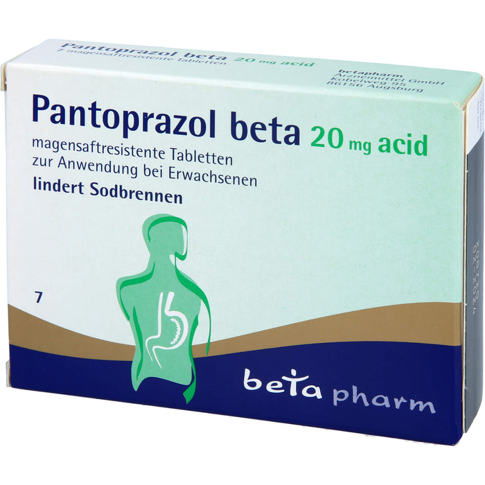 Pantoprazol Beta 20mg Acid, 7 St TMR