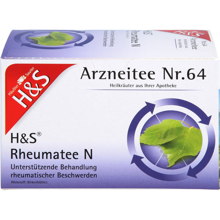 H&S Rheumatee N zur unterstützenden Behandlung rheumatischer Beschwerden, 20 St. Filterbeutel
