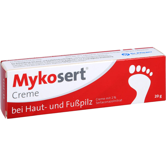 Mykosert Creme zur Behandlung von Haut- und Fußpilzerkrankungen, 20 g Creme