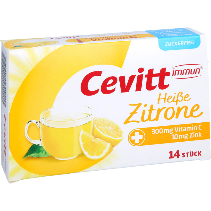 Cevitt immun Heiße Zitrone zuckerfrei Granulat, 14 St. Beutel