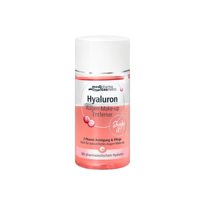 medipharma cosmetics Hyaluron Augen-Make-Up Entferner Lösung, 125 ml Lösung