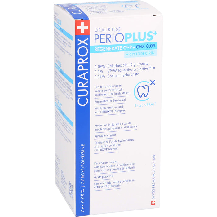 CURAPROX Perio Plus+ Regenerate Mundspülung, 200 ml Lösung
