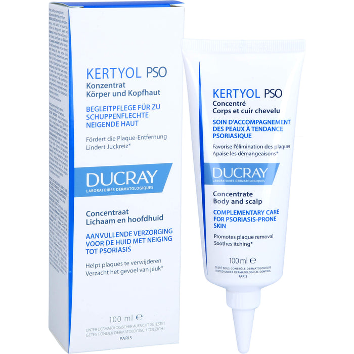 DUCRAY Kertyol P.S.O. Konzentrat Körper und Kopfhaut, 100 ml Lösung