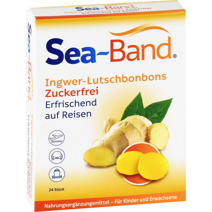 Sea-Band Ingwer-Lutschbonbons zuckerfrei, 24 St. Bonbons